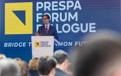 Претседателот Пендаровски на Преспа форум за дијалог 2023: Не би сакал војната во Украина да биде поттик за нешто позитивно како што е проширувањето на ЕУ