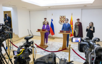 Konferenca për shtyp e presidentëve Pendarovski dhe Pirc Musar