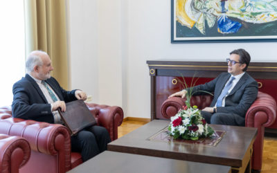 Проштална средба на претседателот Пендаровски со австрискиот амбасадор Георг Вуцас