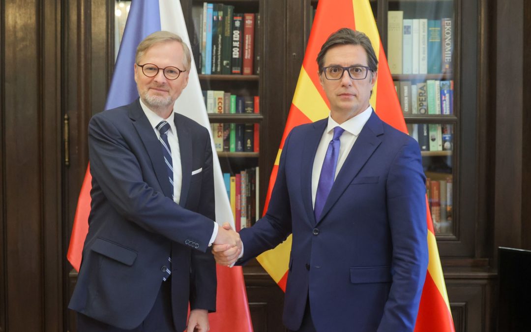 President Pendarovski meets with the President of the Government of the Czech Republic, Petr Fiala