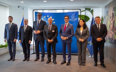 Working meeting of President Pendarovski with the Vice President of the European Commission Josep Borrell and leaders from the region in New York