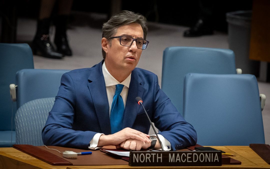 Обраќање на претседателот Пендаровски на отворената дебата за одржување на меѓународниот мир и безбедност на Советот за безбедност