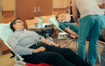President Pendarovski donated blood at a humanitarian event at the American Embassy in Skopje