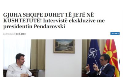 Интервју на претседателот Пендаровски за „Коха“