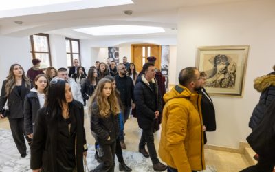 Representatives from the foreign language school “Kliti School” from Kosovo visit the President’s Cabinet