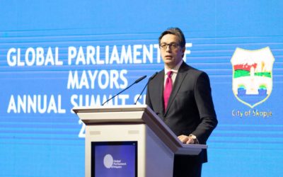 Fjalimi i Presidentit Pendarovski në Samitin vjetor të Parlamentit Global të Kryetarëve të Komunave