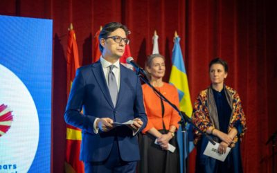 Presidenti Pendarovski mbajti fjalim në festimin e 30-vjetorit të vendosjes së marrëdhënieve diplomatike me Danimarkën, Suedinë, Norvegjinë dhe Finlandën