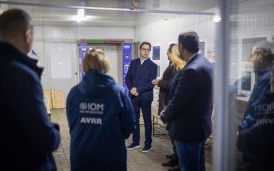 President Pendarovski visits the Vinojug transit center on the southern border of the state and the members of the Army in Mlaz Bogdanci
