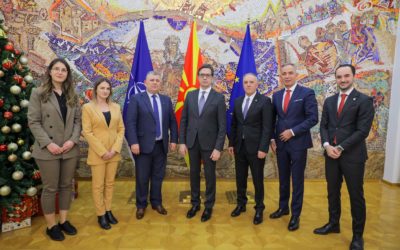 President Pendarovski meets with the management of the Chamber of Commerce of North-West Macedonia