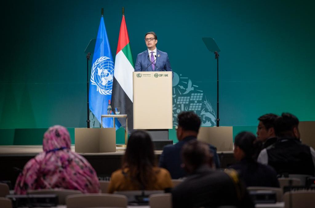 Претседателот Пендаровски се обрати на Светскиот самит за климатски активности во рамки на COP28