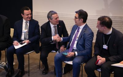 President Pendarovski participates in the “Diplomatic Dialogue for the Western Balkans” session at the World Economic Forum in Davos