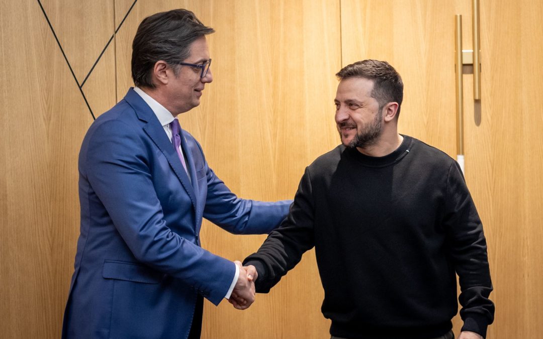 President Pendarovski meets with the President of Ukraine, Zelenskyy