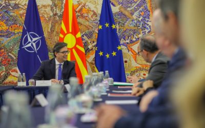 President Pendarovski receives a Council of Europe delegation to observe the presidential and parliamentary elections