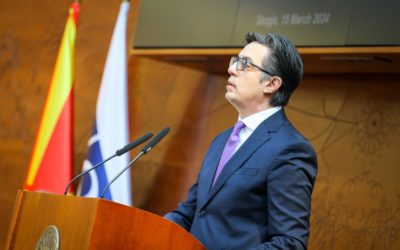 Presidenti Pendarovski mbajti fjalim me rastin e shënimit të 60-vjetorit të Gjykatës Kushtetuese