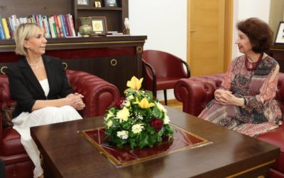 Средба на претседателката Сиљановска Давкова со хрватската амбасадорка Нивес Тигањ