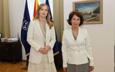 President Siljanovska Davkova meets with National Bank Governor, Anita Angelovska-Bezoska