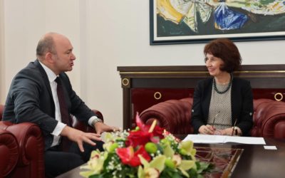 Средба на претседателката Сиљановска Давкова со австрискиот амбасадор Мартин Памер