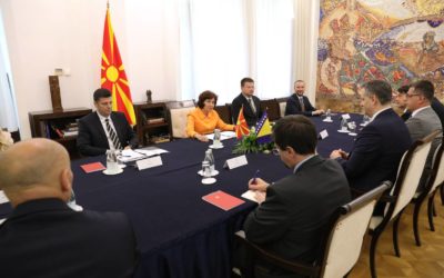 Takimi i Presidentes Siljanovska Davkova me Denis Beqiroviq, kryesues i Presidencës së BeH