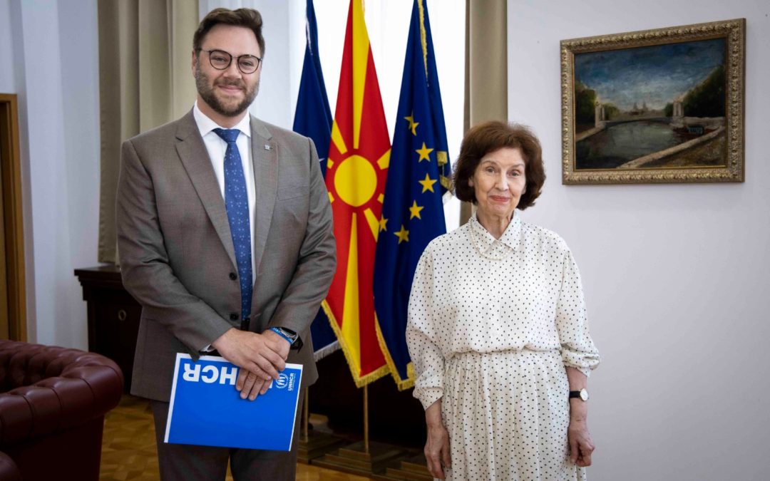 Presidentja Siljanovska Davkova e mirëpriti Gabriel  Gualano de Godoj, përfaqësuesin e Zyrës së UNHCR-së