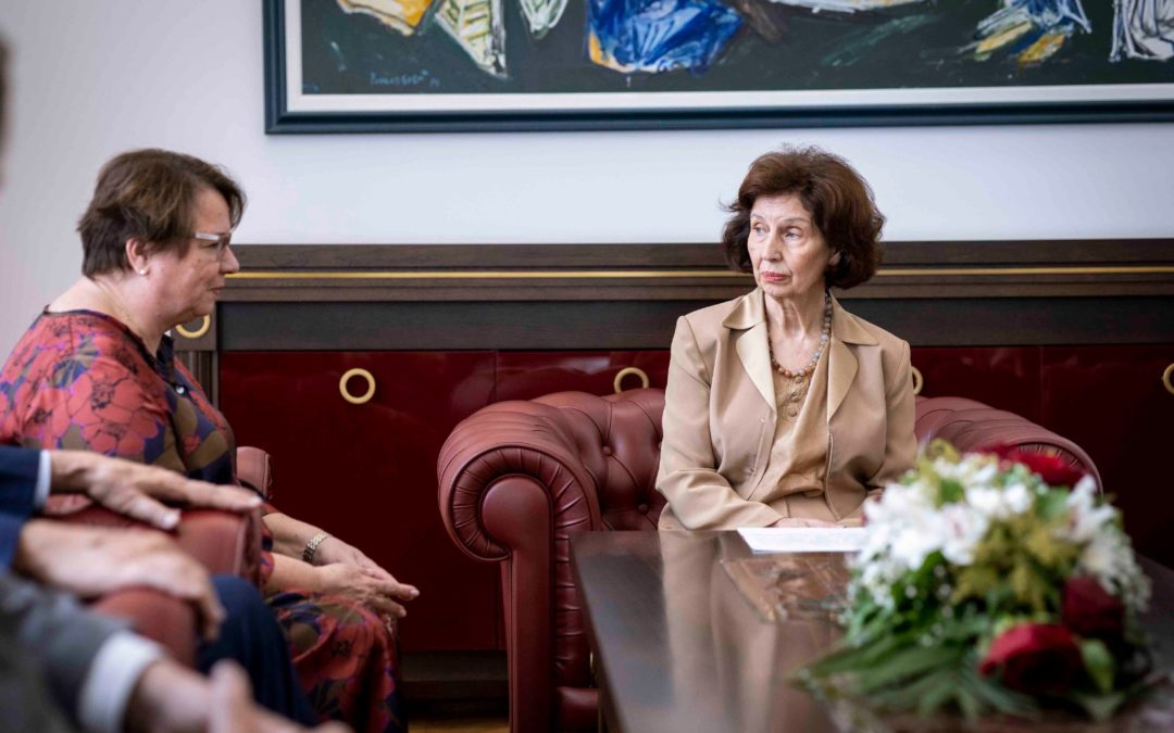Претседателката Сиљановска Давкова ја прими израелската амбасадорка, Симона Франкел