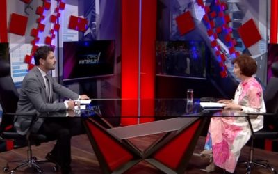 Intervista e Presidentes Siljanovska Davkova në emisionin “Vetëm intervistë” në televizionin Kanal 5
