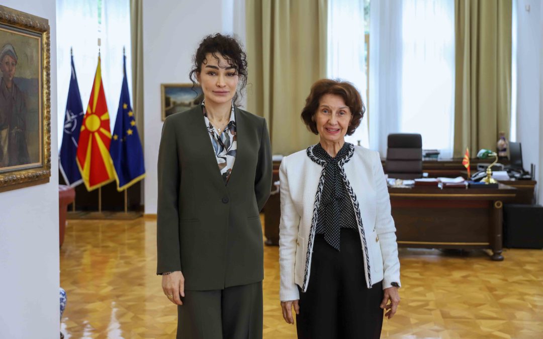 President Siljanovska Davkova receives Rita Columbia, newly appointed Permanent Coordinator of the United Nations