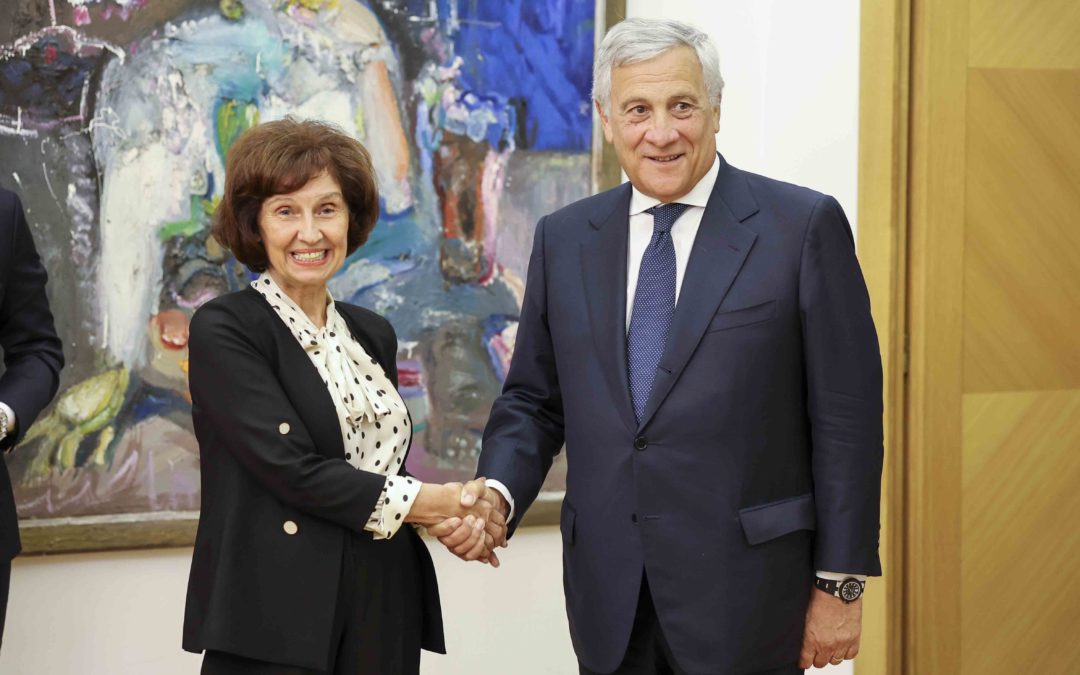 President Siljanovska Davkova receives the Italian Minister of Foreign Affairs, Tajani