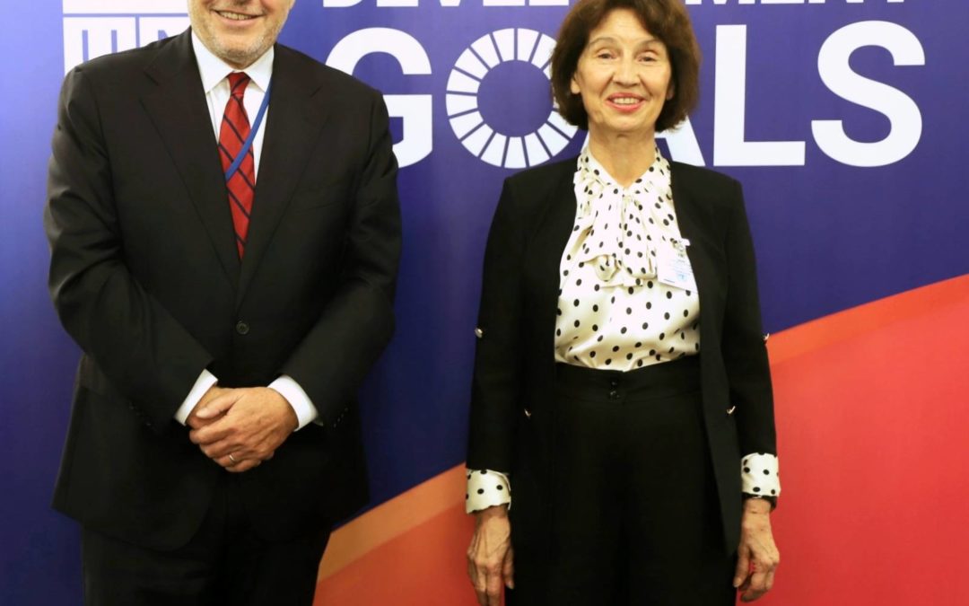 President Siljanovska Davkova meets in New York with Achim Steiner, UNDP Administrator