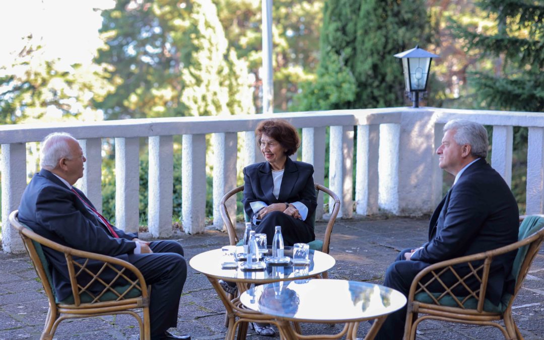 President Siljanovska Davkova receives Miguel Angel Moratinos, Deputy Secretary General of the UN and High Representative of the UN Alliance of Civilizations