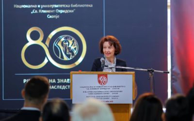 Presidentja Siljanovska Davkova: BNU “Shën. Klimenti i Ohrid” është ambasadore e historisë kulturore maqedonase dhe rojtar i identitetit maqedonas