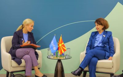 Takimi i Presidentes Siljanovska Davkova me zëvendësdrejtoreshën e përgjithshme të UNICEF-it, Kiti van der Hejden