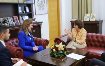 Presidentja Siljanovska Davkova sot e mirëpriti ambasadoren e Republikës së Serbisë, Nevena Jovanoviq