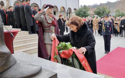 Presidentja Siljanovska Davkova në Shtip në festimin e 153-vjetorit të lindjes së Goce Dellçevit