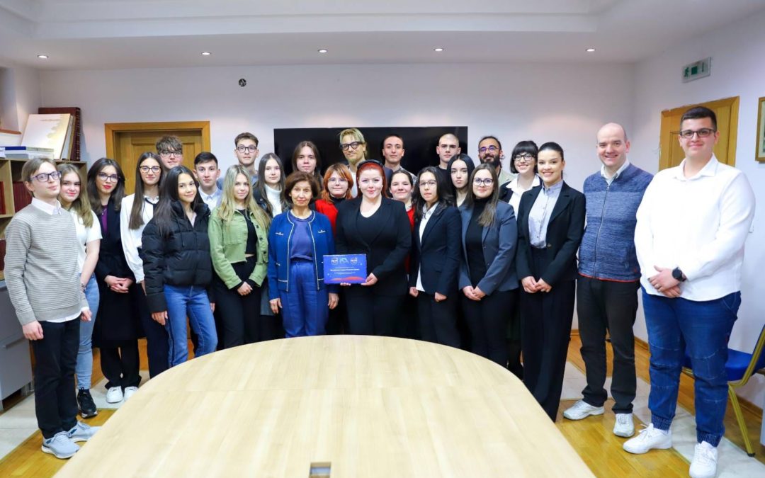 President Siljanovska-Davkova receives the winning teams of the “NASA Space Apps Challenge 2024”