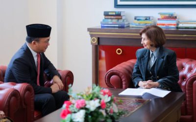 Takim lamtumire i Presidentes Siljanovska Davkova me ambasadorin e Indonezisë, Ivan Bogananta