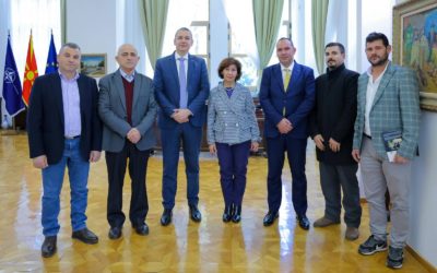 Presidentja Siljanovska Davkova e mirëpriti delegacionin Aleancën maqedonase për integrim evropian