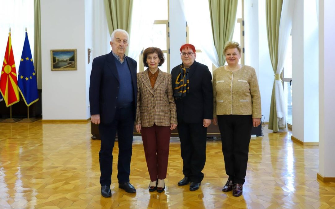 President Siljanovska-Davkova meets with the Union of Fighters of the National Liberation and Anti-Fascist War of Macedonia and Citizens Continuing the Legacy