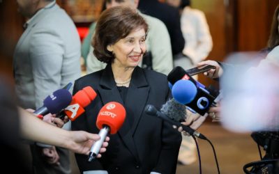 Изјава за медиумите и одговори на новинарски прашања по Свечената академија по повод 80-годишнината од кодификацијата на македонскиот стандарден јазик