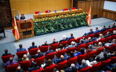 Изјава од претседателката Сиљановска-Давкова за одржаната Свечена академија по повод 5 Мај – Денот на македонскиот јазик