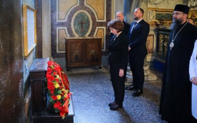 Сиљановска-Давкова ја посети базиликата Санта Марија Маџоре во Рим