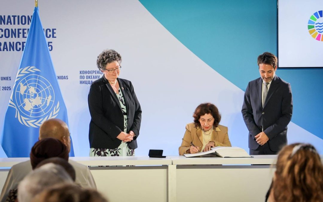 Siljanovska-Davkova signs UN treaty on Water Protection and Sustainable Development