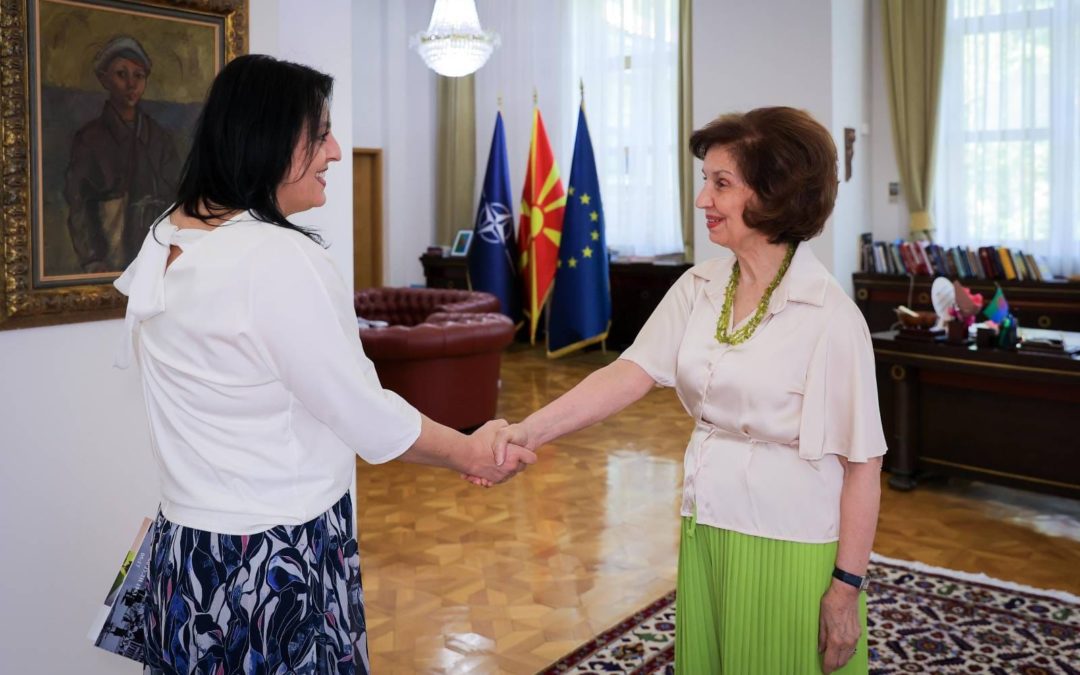 Сиљановска-Давкова ја прими раководителката на Сеизмолошката опсерваторија при ПМФ, Дрогрешка