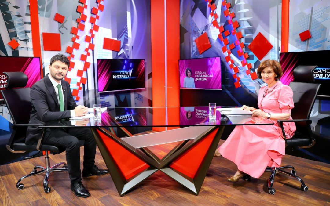 Intervista e Presidentes Siljanovska Davkova për Kanal 5