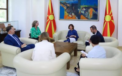 Сиљановска-Давкова ја прими Карол Межеван, директорка на Светска банка за државава и Косово