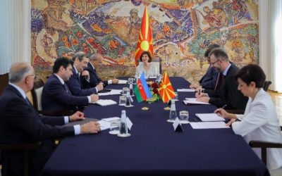 Сиљановска-Давкова го прими министерот за економија на Азербејџан, Џабаров