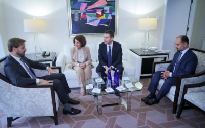 Siljanovska-Davkova meets with Brendan Hanrahan, Chief of the Bureau of European and Eurasian Affairs at the US State Department