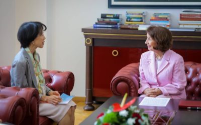 Siljanovska Davkova takohet me Ambasadoren Japoneze Secuko Kavahara