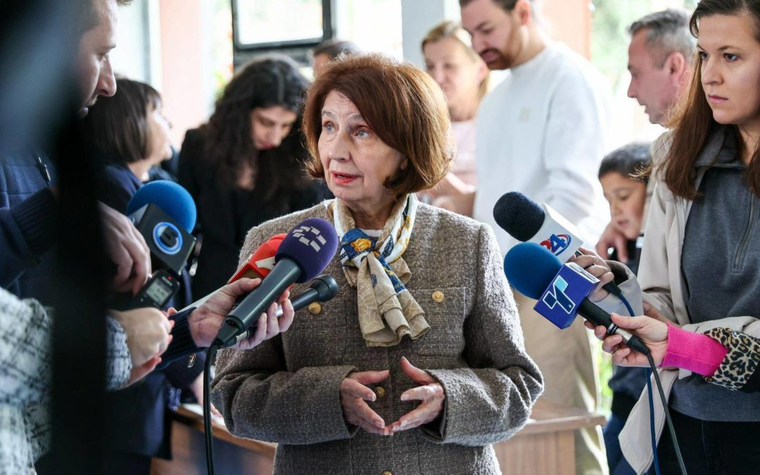 Изјава за медиуми и одговори на новинарски прашања по настанот што по повод Меѓународниот ден на белиот стап се одржа во ДСУРЦ „Димитар Влахов“