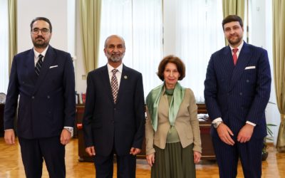 Средба на Сиљановска – Давкова со Ахмет бин Мохамед Ал Џарван, претседател на Глобалниот совет за толеранција и мир