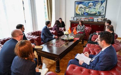 Средба на Сиљановска-Давкова со делегација од Сенатот на Кралството Шпанија